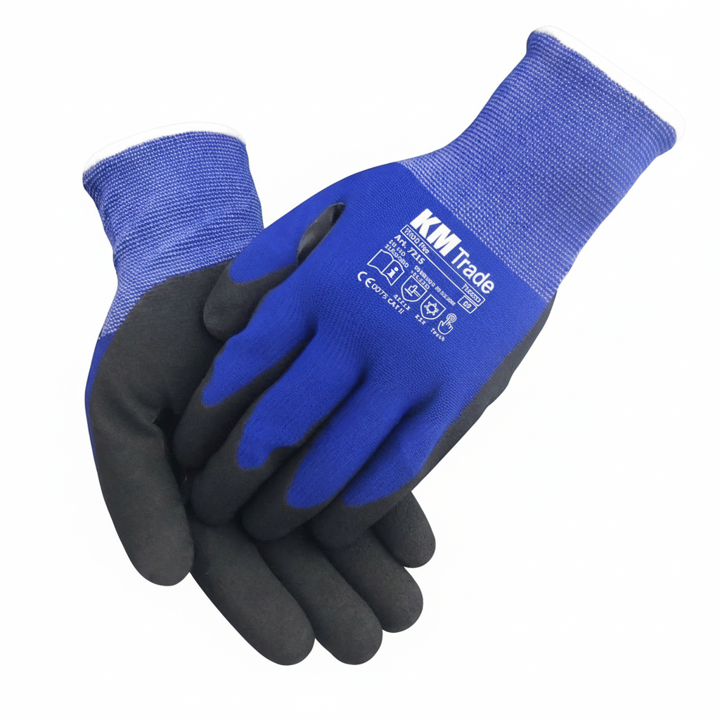 KM Trade Blue Winter Flex Gloves